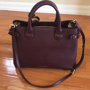 Burberry MD Banner House Check Derby Leather Bag